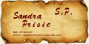 Sandra Prišić vizit kartica
